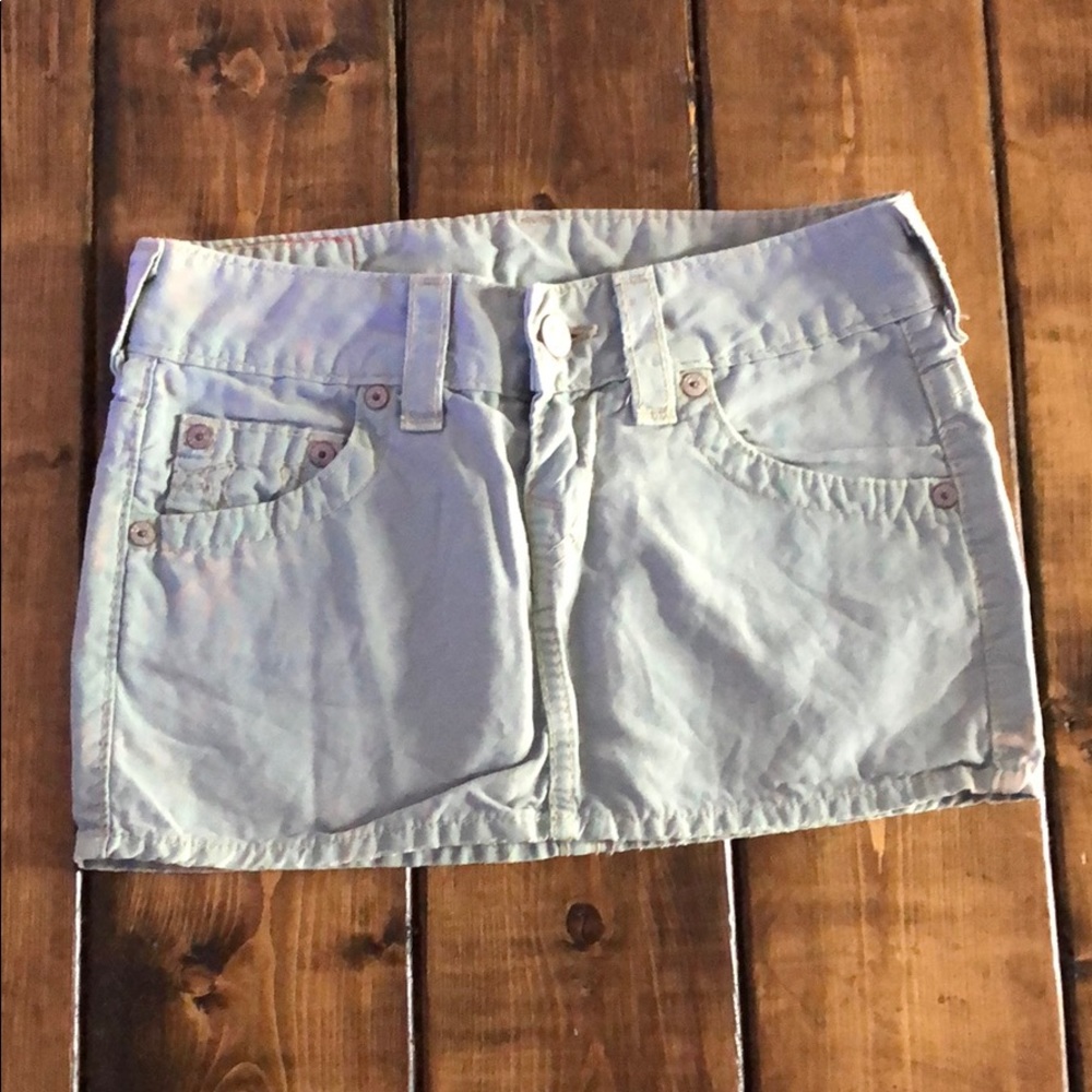 True Religion Mini skirt - Sage - Size 24